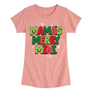 Girls' - Instant Message - Mamas Merry Mini Fitted Short Sleeve Graphic T-Shirt - 1 of 4