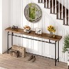 Hommoo 70.9 Inches Extra Long Sofa Table Brown - 3 of 4
