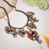 SOHI Women's Multicolour Party Stone Statement Necklace - 3 of 4