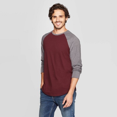 men's long sleeve baseball t shirts