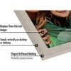 Americanflat Hinged 3 Photo Frame in Driftwood MDF - Desk Photo Frame for 4X6" Photos - Tri Folding Picture Frame For Desk - image 3 of 4