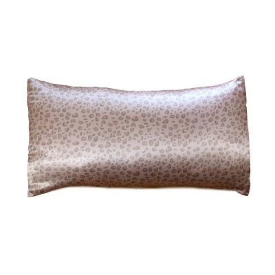 Morning Glamour King Satin Printed Pillowcase Pale Leopard