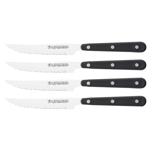 Henckels Forged Accent 4pc Steak Knife Set - Black