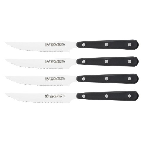 Henckels Forged Accent 4-pc, Steak Knife Set - Black