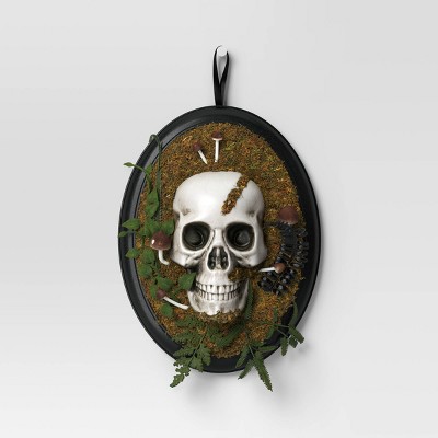 14" Hanging Framed Skull Halloween Decorative Prop - Hyde and EEK! Boutique™