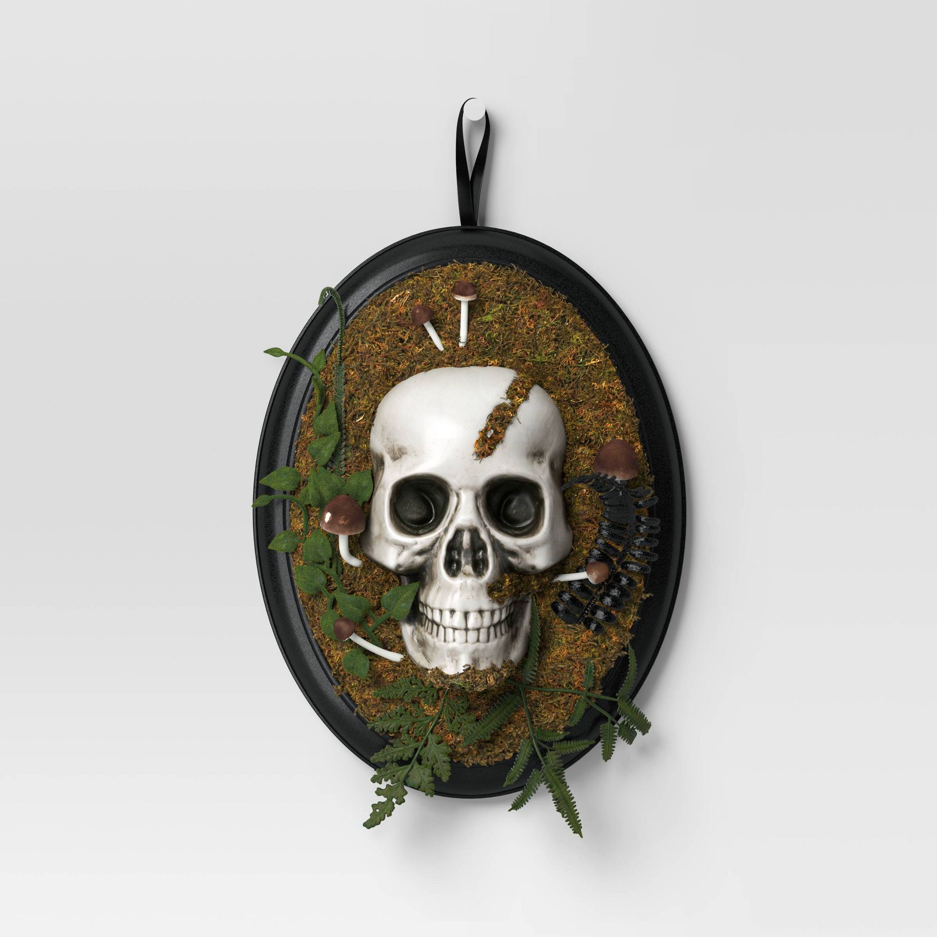 14" Hanging Framed Skull Halloween Decorative Prop - Hyde and EEK! Boutique™