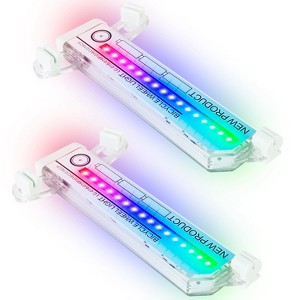 LakeForest "2Pcs 32LED Bicycle Tire Flash Lamp, Colorful LED Wheel Spoke Lights with 30 Patterns for Cycling" White - 1 of 4