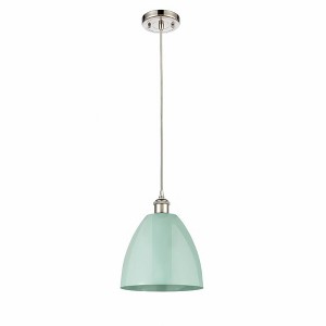 Plymouth Dome - 1 Light Cord Hung Mini Pendant In Industrial Style-12.88 Inches Tall and 9 Inches Wide - 1 of 1