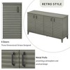 CENGHU Storage Cabinet Sideboard with 4 Doors, Large Storage Buffet Cabinet with Adjustable Shelves, for Kitchen, Living Room, Dining Room - 4 of 4