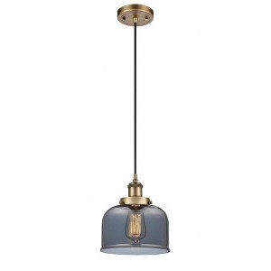 Bell - 1 Light Cord Hung Mini Pendant In Industrial Style-10 Inches Tall and 8 Inches Wide - 1 of 1