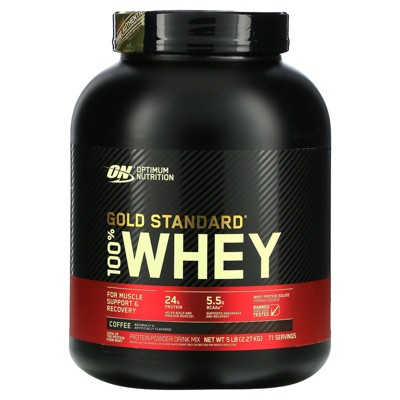 Optimum Nutrition Gold Standard 100% Whey, Coffee, 5 lbs (2.27 kg)