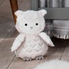 Lambs & Ivy Luna White/Gray Plush Owl Stuffed Animal - Luna - 3 of 4