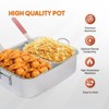 ROVSUN 18 QT Aluminum Propane Fish Fryer with 58,000 BTU Gas Stove, Deep Fryer Pot with Baskets & Thermometer for Chicken Wings & French Fries - 4 of 4