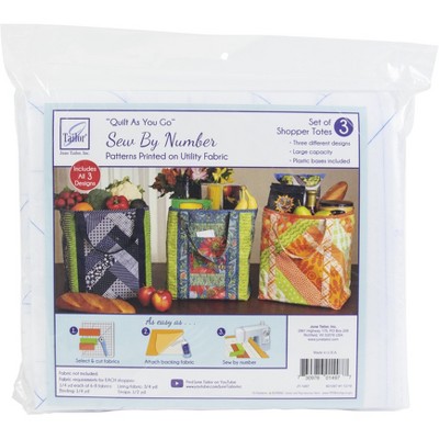 June Tailor Quilt As You Go Utility Shopper's Totes 3/Pkg