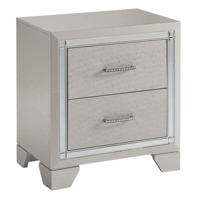 silver nightstand target