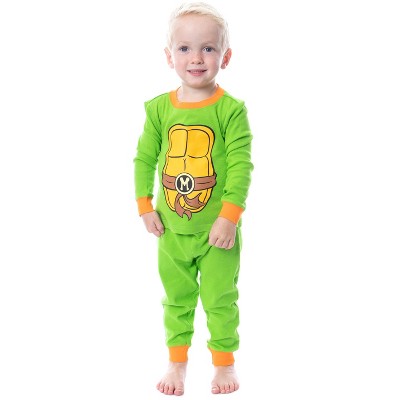 Nickelodeon Toddler Boys' Teenage Mutant Ninja Turtles Costume Pajama Set  (5T) Green