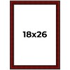 PosterPalooza | Weathered Red Picture Frame - UV Acrylic, Foam Board Backing, Hanging Hardware - 2 of 4