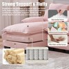 MOONMISS 110" Chenille U Shaped 4 Seat Sectional Couches for Living Room, Modular Sofa Sleeper with Double Chaise & Memory Foam for Apartment - 3 of 4
