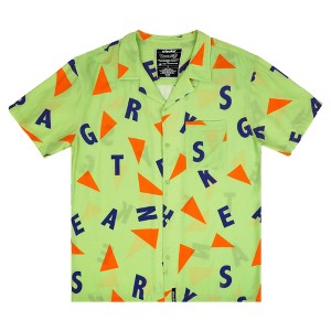 Dragon Ball Super Master Roshi Short Sleeve Green Button-Down Shirt - 1 of 3