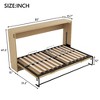 Twin XL Murphy Bed Cabinet with Integrated LED Lighting, Space-Saving Wall Bed for Bedroom - 4 of 4