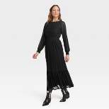 Women's Long Sleeve A-Line Maxi Dress - Knox Rose™