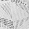 Gray Charcoal And Silver Geometric Washable Indoor Outdoor Area Rug - 4 of 4