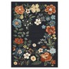 Washable Floral Area Rug Living Room Rug, Foldable Soft Indoor Carpet for Bedroom, Office & Dinning Room - 3 of 4