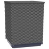 VidaXL Planters 4 pcs Black 11.8 in.x11.8 in.x14.6 in. Polypropylene - 4 of 4