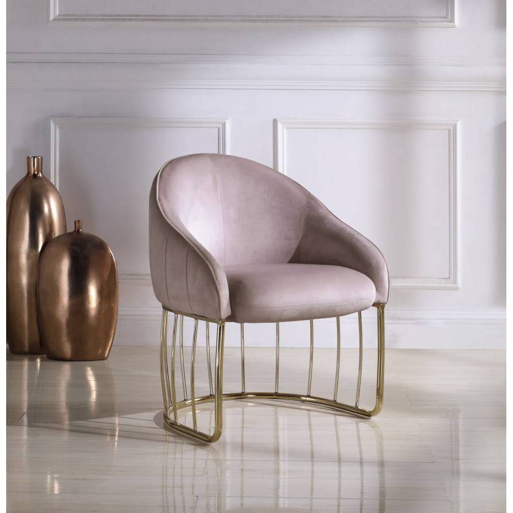 Photos - Chair Vivienne Accent  Blush - Chic Home Design