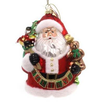 Holiday Ornaments Believe Ornament Santa Claus 20Th Anniversary  -  Tree Ornaments