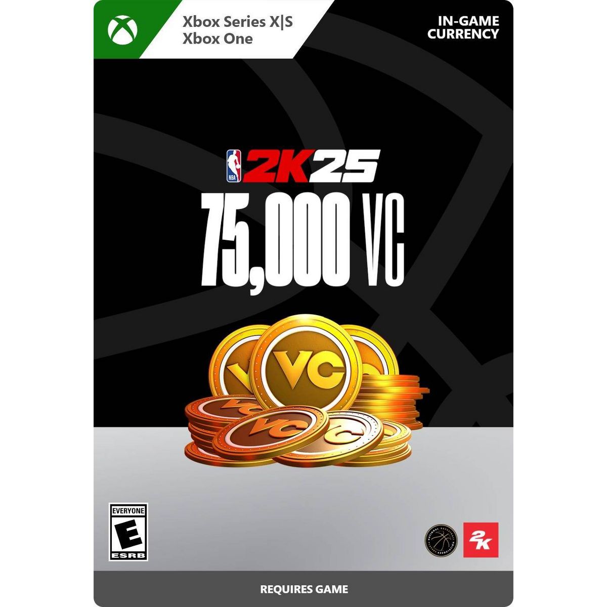 NBA 2K25: 75000 Virtual Currency Pack - Xbox Series X/S/Xbox One (Digital)