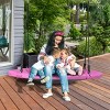 Infans 40" Flying Saucer Tree Swing Indoor Outdoor Play Set Kids Christmas Gift Pink - 2 of 4