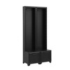 YOOCOZZ 3-IN-1 Hall Tree Set of 2 with Seating Bench and Storage Drawers,Multifunctional Entryway Coat Rack with Black Retro Handles - 2 of 4
