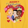 Girls' - Disney Princess - Kisses and Valentine Wishes Short Sleeve Graphic T-Shirt - 2 of 4