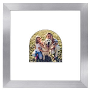 Americanflat 8" x 8" Picture Frame with Mat - Arch Design - Stylish Decor for Living Rooms, Dorms, Offices & More - 1 of 4