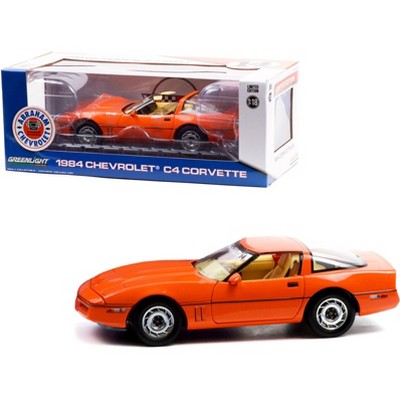 1984 Chevrolet Corvette C4 Hugger Orange "Jim Gilmore & AJ Foyt Limited Ed Special Order" 1/18 Diecast Model Car by Greenlight