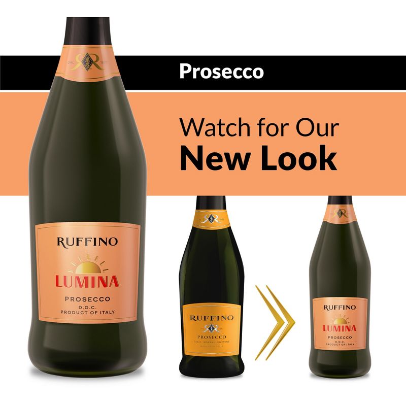 Ruffino Prosecco DOC Italian White Sparkling Wine - 375ml Half Bottle, 4 of 19
