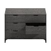 Galano Lilay 6 Drawer Dresser (Interlock) - Dark Grey Oak - 2 of 4
