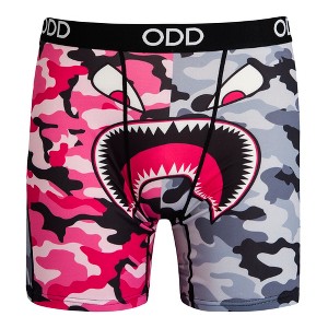 Odd Sox, Warplane Pink Gray Split Camo, Novelty Boxer Briefs For Men, Xx-Large - 1 of 4