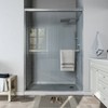 ONWITH 50 in. - 54 in. W x 72 in. H Sliding Framed Shower Door in Brushed Nickel with Clear Glass - 2 of 4