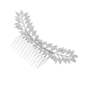 Unique Bargains Women's Durable Leaves Side Comb 1 Pc - 1 of 4
