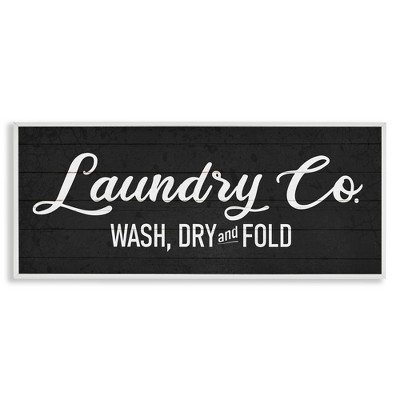 Stupell Industries Rustic Laundry Co Sign, 24" x 10"