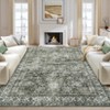 Washable Modern Stripe Area Rugs Contemporary Indoor Lightweight Low Pile Non Slip Carpet For Living Room Bedroom Soft Easy Care Floor Mat Home Decor - 3 of 4