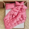 Canadian Down & Feather Company - 3 Piece Duvet Cover Set with 3-Sided Zipper, Hollyhock - 4 of 4