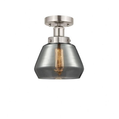 Fulton - 1 Light Semi-Flush Mount In Industrial Style-8.25 Inches Tall and 6.5 Inches Wide
