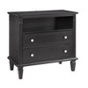 JUJABU Open Space and 2 Drawers Dresser Nightstand with Charging Station, with USB Ports and Outlets, for Bedroom - 4 of 4