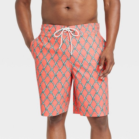 Men's Big & Tall 9 Floral Print Board Swim Shorts - Goodfellow & Co™ Pink  3xl : Target