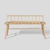 Transitional Low-Back Spindle Entryway Bench - Saracina Home - 4 of 4