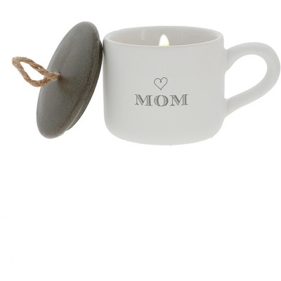 Pavilion Gift Company - Mom - 2 oz Mini Mug 100% Soy Wax Candle Scent: Tranquility - Flame Candles