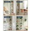 SONGMICS HOME Corner Shelf, Superfast Toolless Assembly, 5-Tier Corner Standing Shelf, Corner Shelf Stand, 15 x 10.6 x 54.7 Inches - 3 of 4